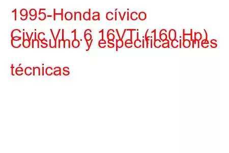 1995-Honda cívico
Civic VI 1.6 16VTi (160 Hp) Consumo y especificaciones técnicas