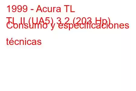 1999 - Acura TL
TL II (UA5) 3.2 (203 Hp) Consumo y especificaciones técnicas