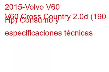 2015-Volvo V60
V60 Cross Country 2.0d (190 Hp) Consumo y especificaciones técnicas