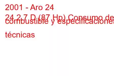 2001 - Aro 24
24 2.7 D (87 Hp) Consumo de combustible y especificaciones técnicas