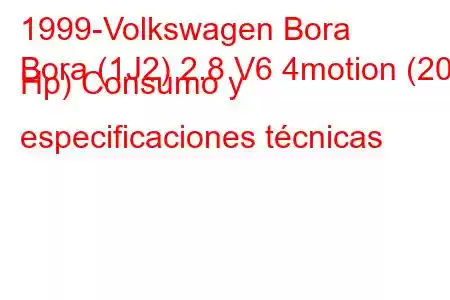 1999-Volkswagen Bora
Bora (1J2) 2.8 V6 4motion (204 Hp) Consumo y especificaciones técnicas