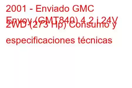 2001 - Enviado GMC
Envoy (GMT840) 4.2 i 24V 2WD (273 Hp) Consumo y especificaciones técnicas