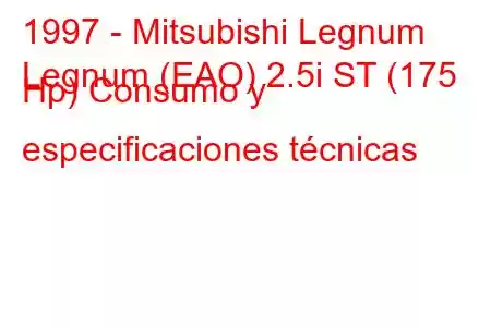 1997 - Mitsubishi Legnum
Legnum (EAO) 2.5i ST (175 Hp) Consumo y especificaciones técnicas