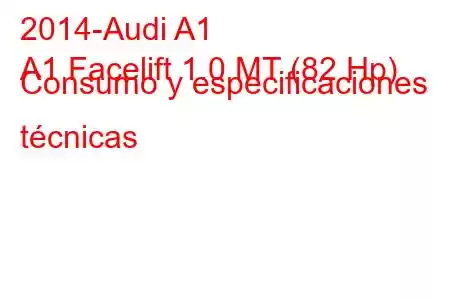 2014-Audi A1
A1 Facelift 1.0 MT (82 Hp) Consumo y especificaciones técnicas