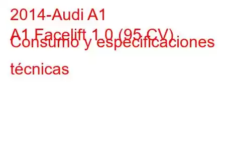 2014-Audi A1
A1 Facelift 1.0 (95 CV) Consumo y especificaciones técnicas