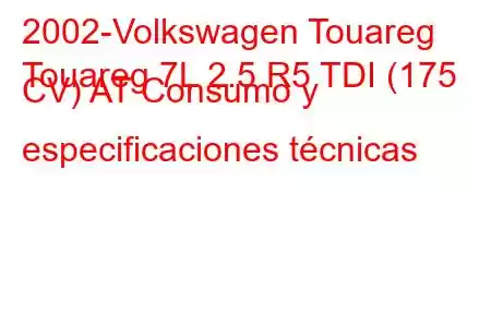 2002-Volkswagen Touareg
Touareg 7L 2.5 R5 TDI (175 CV) AT Consumo y especificaciones técnicas