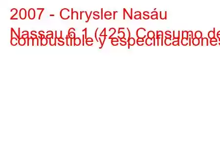 2007 - Chrysler Nasáu
Nassau 6.1 (425) Consumo de combustible y especificaciones