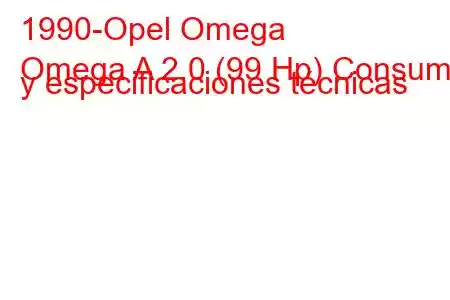 1990-Opel Omega
Omega A 2.0 (99 Hp) Consumo y especificaciones técnicas