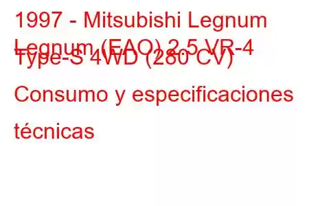 1997 - Mitsubishi Legnum
Legnum (EAO) 2.5 VR-4 Type-S 4WD (280 CV) Consumo y especificaciones técnicas