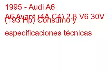 1995 - Audi A6
A6 Avant (4A,C4) 2.8 V6 30V (193 Hp) Consumo y especificaciones técnicas