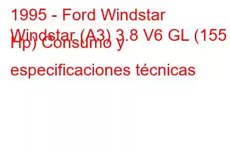 1995 - Ford Windstar
Windstar (A3) 3.8 V6 GL (155 Hp) Consumo y especificaciones técnicas