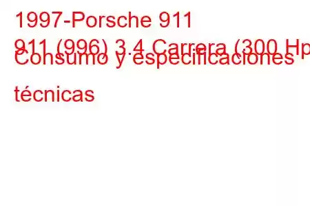 1997-Porsche 911
911 (996) 3.4 Carrera (300 Hp) Consumo y especificaciones técnicas