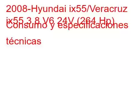 2008-Hyundai ix55/Veracruz
ix55 3.8 V6 24V (264 Hp) Consumo y especificaciones técnicas