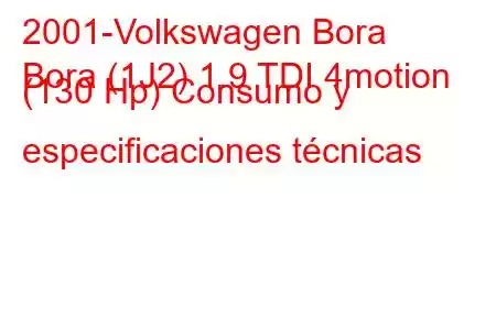 2001-Volkswagen Bora
Bora (1J2) 1.9 TDI 4motion (130 Hp) Consumo y especificaciones técnicas