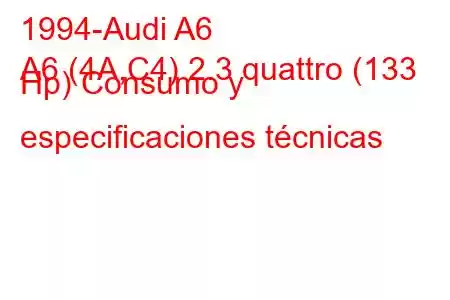 1994-Audi A6
A6 (4A,C4) 2.3 quattro (133 Hp) Consumo y especificaciones técnicas