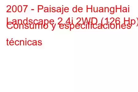 2007 - Paisaje de HuangHai
Landscape 2.4i 2WD (126 Hp) Consumo y especificaciones técnicas