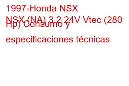 1997-Honda NSX
NSX (NA) 3.2 24V Vtec (280 Hp) Consumo y especificaciones técnicas