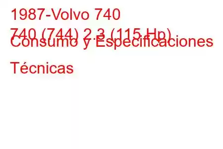 1987-Volvo 740
740 (744) 2.3 (115 Hp) Consumo y Especificaciones Técnicas