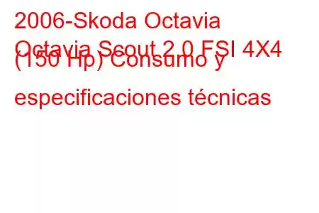 2006-Skoda Octavia
Octavia Scout 2.0 FSI 4X4 (150 Hp) Consumo y especificaciones técnicas