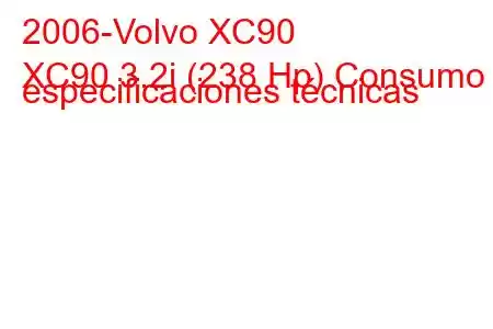 2006-Volvo XC90
XC90 3.2i (238 Hp) Consumo y especificaciones técnicas