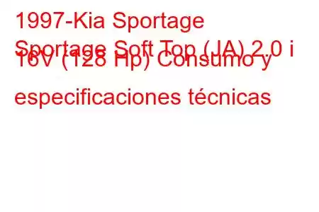 1997-Kia Sportage
Sportage Soft Top (JA) 2.0 i 16V (128 Hp) Consumo y especificaciones técnicas