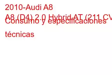 2010-Audi A8
A8 (D4) 2.0 Hybrid AT (211 CV) Consumo y especificaciones técnicas