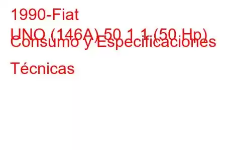 1990-Fiat
UNO (146A) 50 1.1 (50 Hp) Consumo y Especificaciones Técnicas