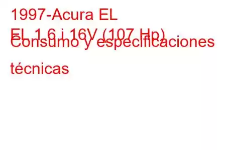 1997-Acura EL
EL 1.6 i 16V (107 Hp) Consumo y especificaciones técnicas