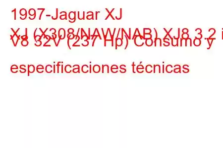 1997-Jaguar XJ
XJ (X308/NAW/NAB) XJ8 3.2 i V8 32V (237 Hp) Consumo y especificaciones técnicas