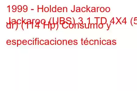 1999 - Holden Jackaroo
Jackaroo (UBS) 3.1 TD 4X4 (5 dr) (114 Hp) Consumo y especificaciones técnicas