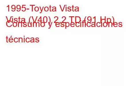 1995-Toyota Vista
Vista (V40) 2.2 TD (91 Hp) Consumo y especificaciones técnicas