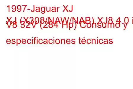 1997-Jaguar XJ
XJ (X308/NAW/NAB) XJ8 4.0 i V8 32V (284 Hp) Consumo y especificaciones técnicas