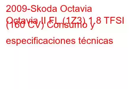 2009-Skoda Octavia
Octavia II FL (1Z3) 1.8 TFSI (160 CV) Consumo y especificaciones técnicas