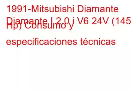 1991-Mitsubishi Diamante
Diamante I 2.0 i V6 24V (145 Hp) Consumo y especificaciones técnicas