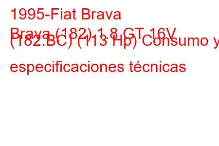 1995-Fiat Brava
Brava (182) 1.8 GT 16V (182.BC) (113 Hp) Consumo y especificaciones técnicas