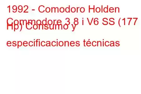 1992 - Comodoro Holden
Commodore 3.8 i V6 SS (177 Hp) Consumo y especificaciones técnicas