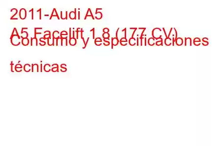 2011-Audi A5
A5 Facelift 1.8 (177 CV) Consumo y especificaciones técnicas